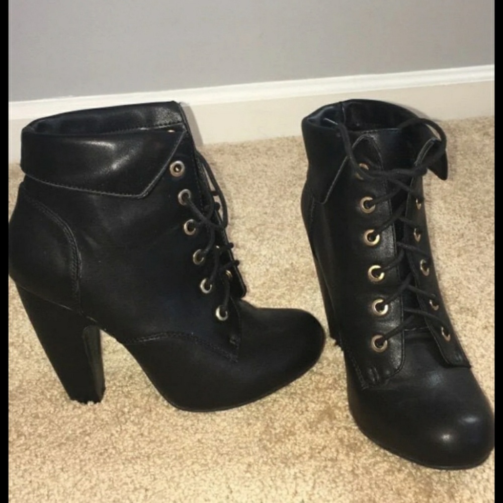 Faux Leather Boots